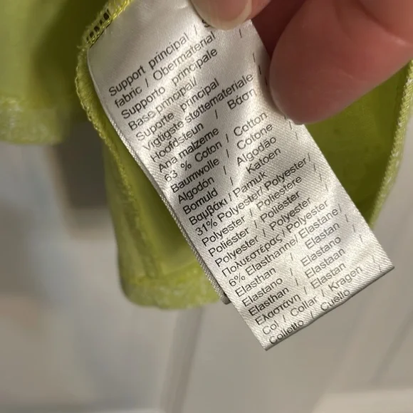 Lacoste Lime Green Short Sleeve Tee - Picture 6 of 7